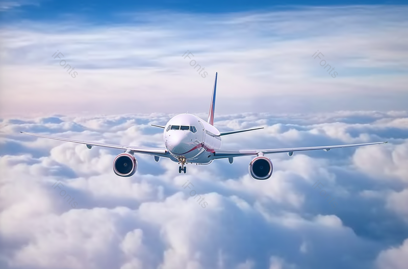 在云层里快速飞行的商用飞机背景图,高清,摄影图,摄影图片,图片大全,摄影图免费下载